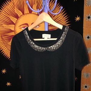 Rhinestone Embellished Blouse